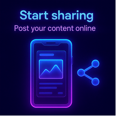Start sharing. Start new conversations.
