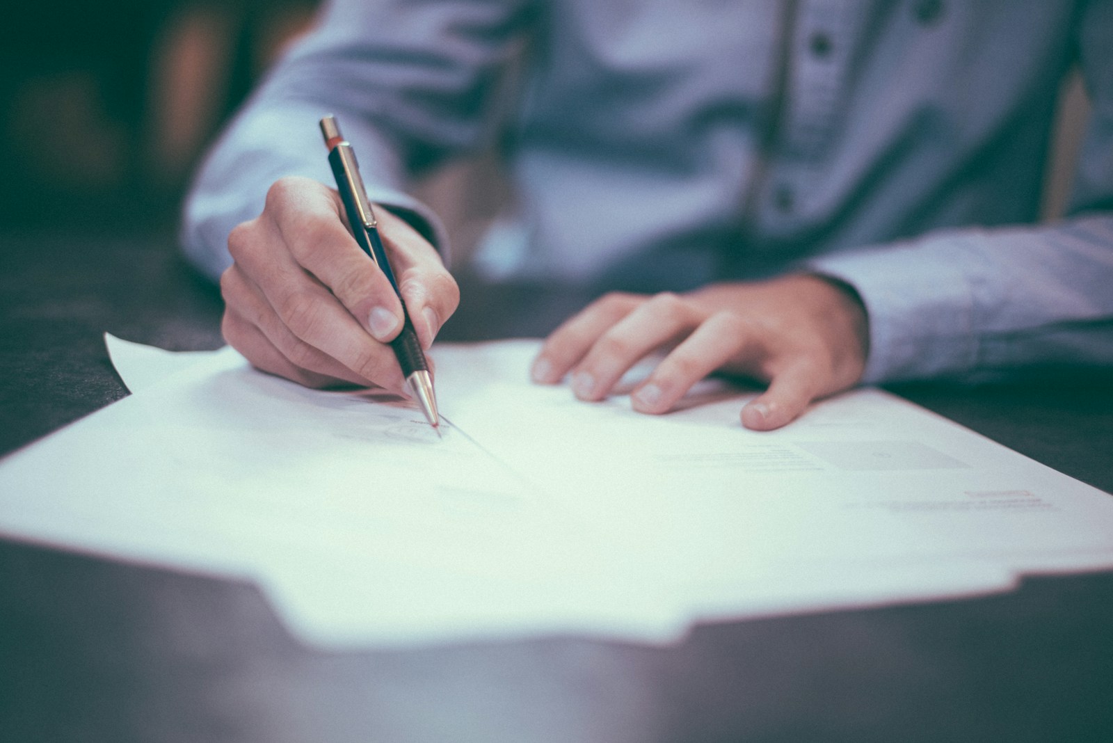 Business documents and planning materials